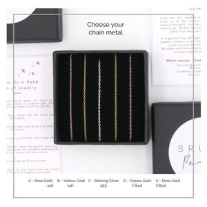 Collar con disco satélite en capas de oro rosa, chapado en oro de 14 quilates, hecho a mano en París imagen 5