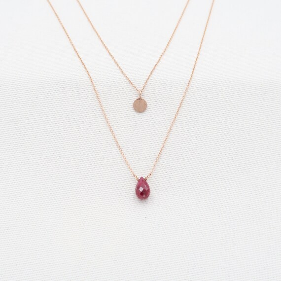 Genuine online ruby necklace