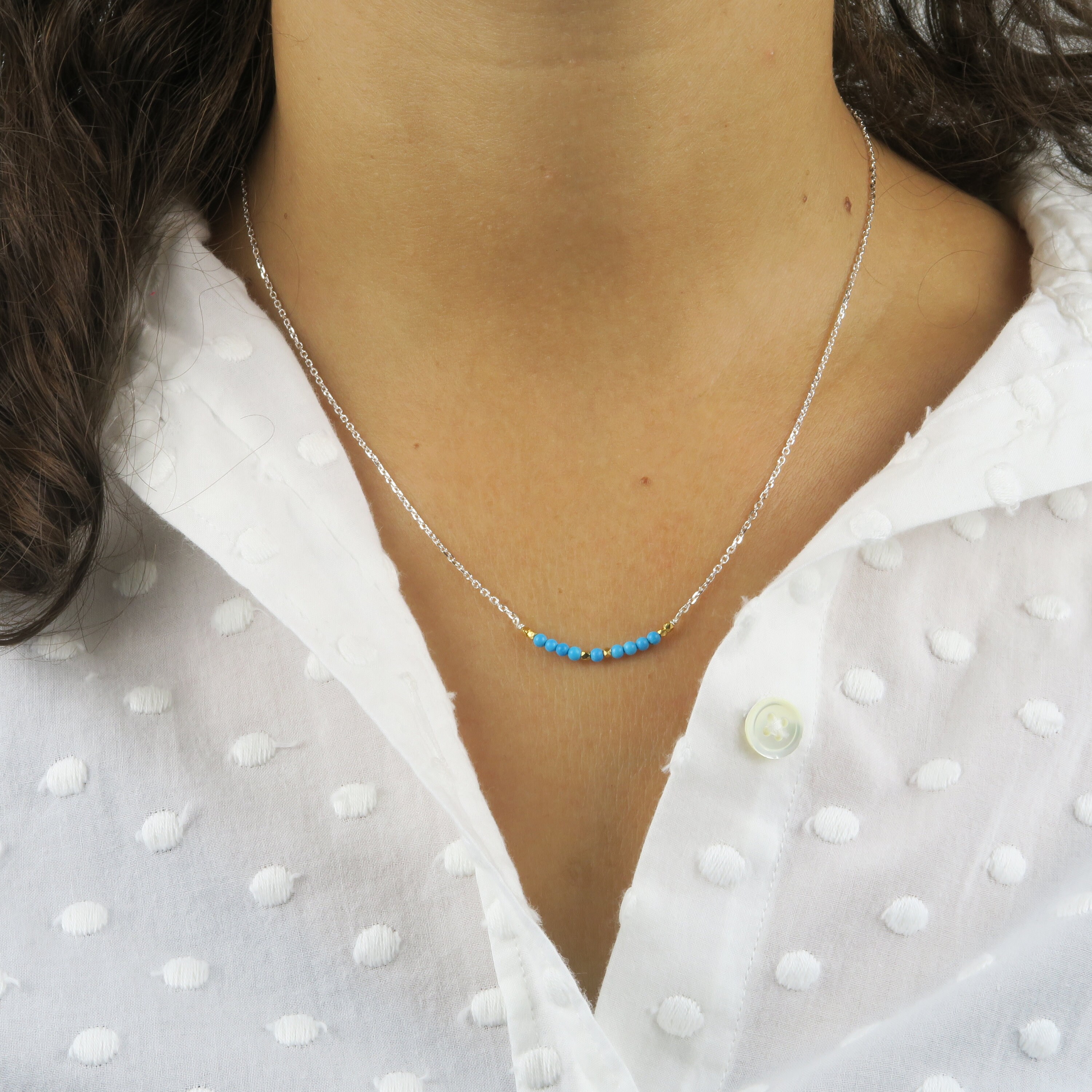 Turquoise Sterling Silver Necklace 
