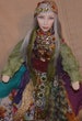 Dollhouse Doll Gypsy Jeweled 1.12 Scale Polymer Clay Sculpt Miniature Doll Custom Order For Gypsy Caravans & Houses 