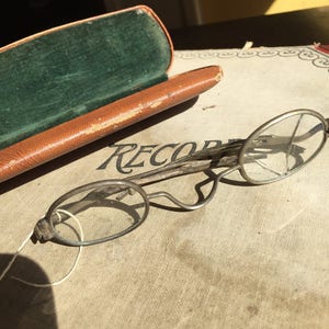 Antique Civil War era spectacles