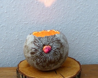 Lantern, incense bowl "Amethyst" ceramic