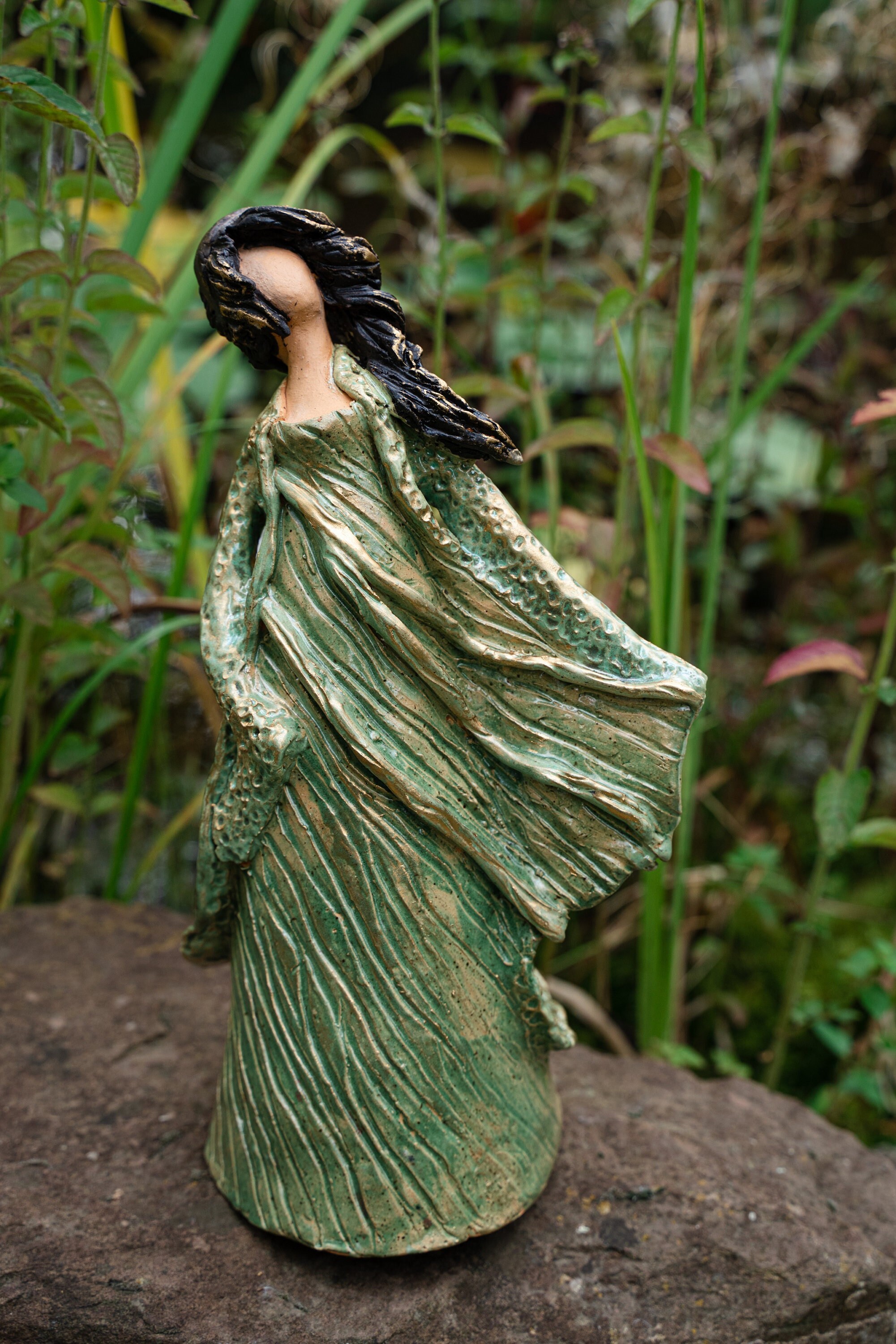Goddess Magical Figure Sculpture Ceramic Altar Figure Ritual Etsy