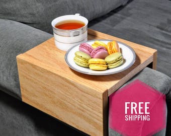 Custom Armrest Table, Couch Armrest, Chair Caddy, Wood Tray, Wood Armrest, Sofa Armrest, Couch Table, Sofa Table, Tray, Sofa Tray, Armrest