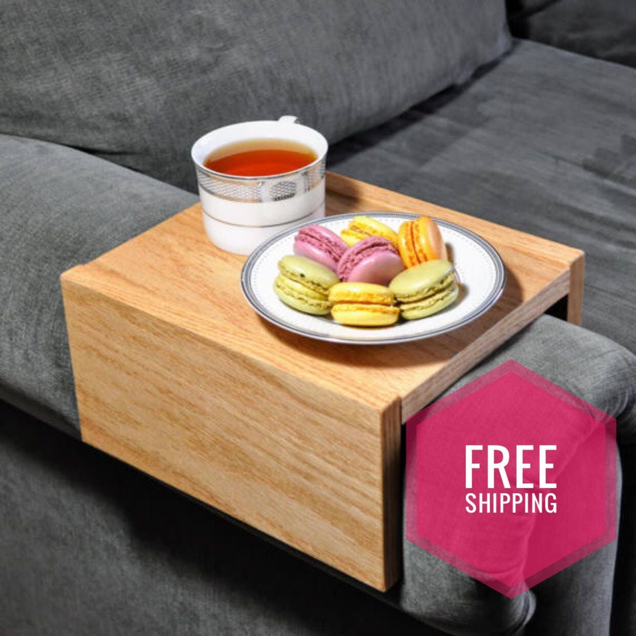 Wooden armchair tray deals