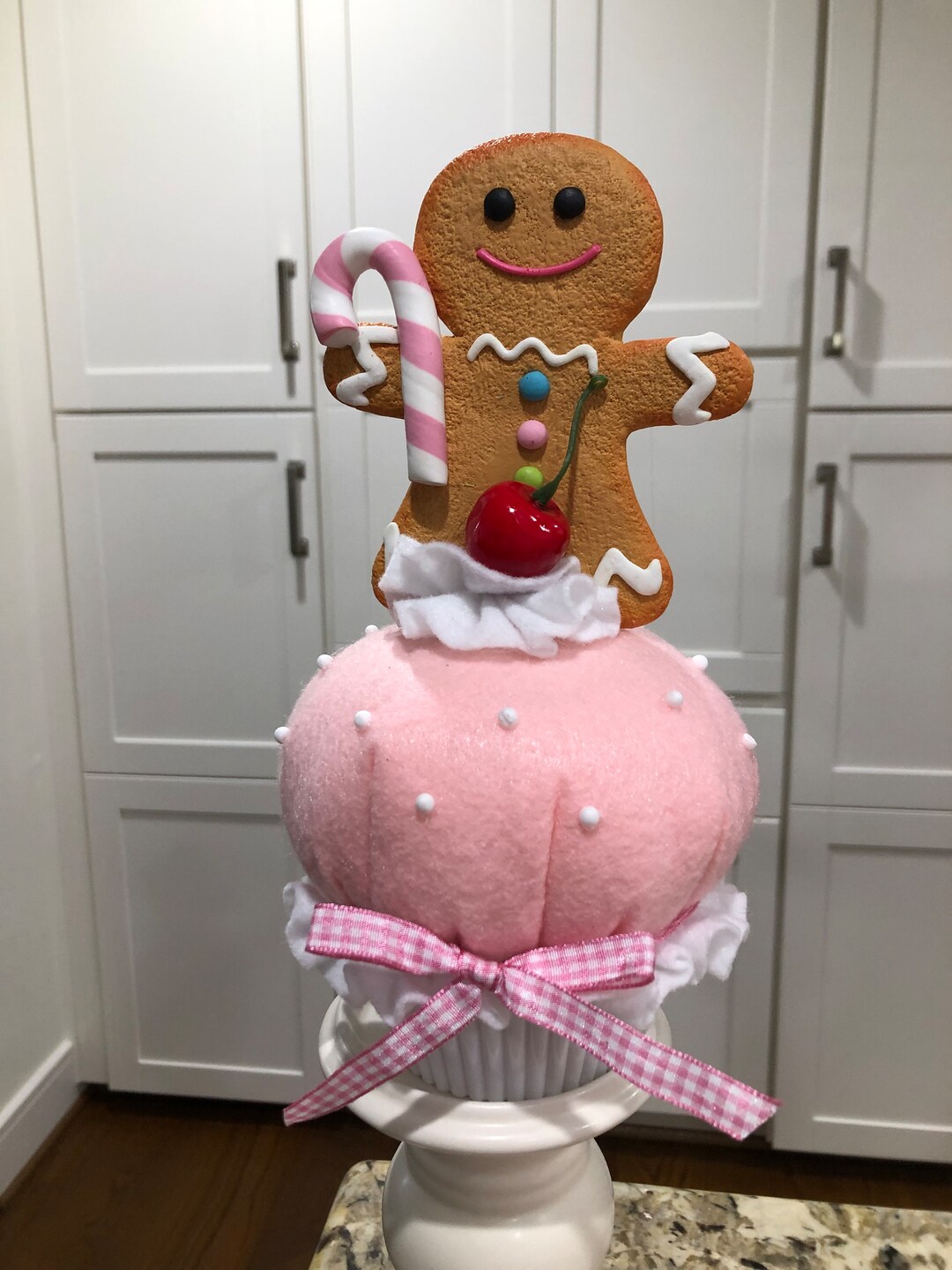 Ms. Gingerbread Felt Cupcake Etsy