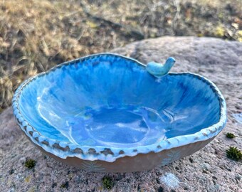 Decorative Bowl, Hand-built Stoneware Fruit Bowl