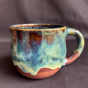 Large Ceramic Mug, Handmade Colorful Tea cup,  500ml / 16.9oz