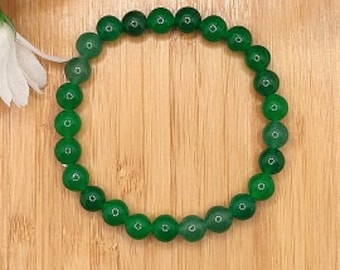 Bracelet en jade chinois naturel avec pierres précieuses