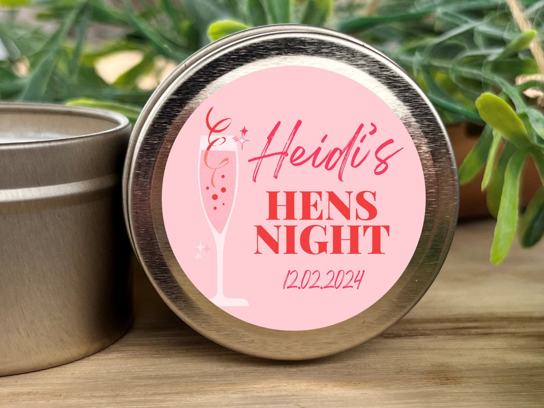 Personalised HENS NIGHT CANDLES Bachelorette Party Favours Hens — free download