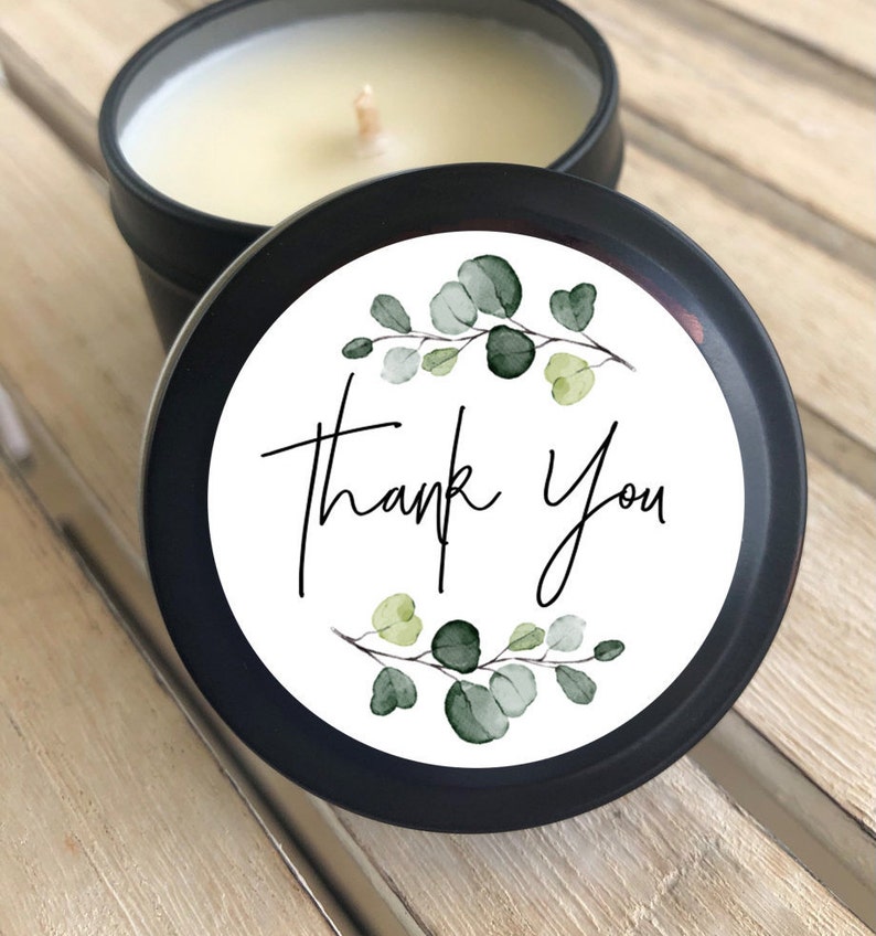 THANK YOU CANDLES  Petite Tins  Candle Favours  Thank you image 0