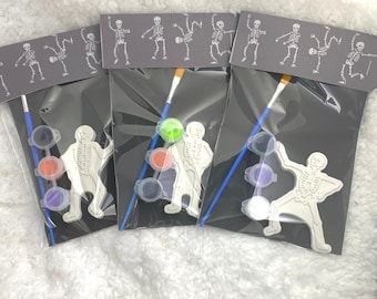 Halloween Skeleton Paint Kit, Party Favors, Craft Set