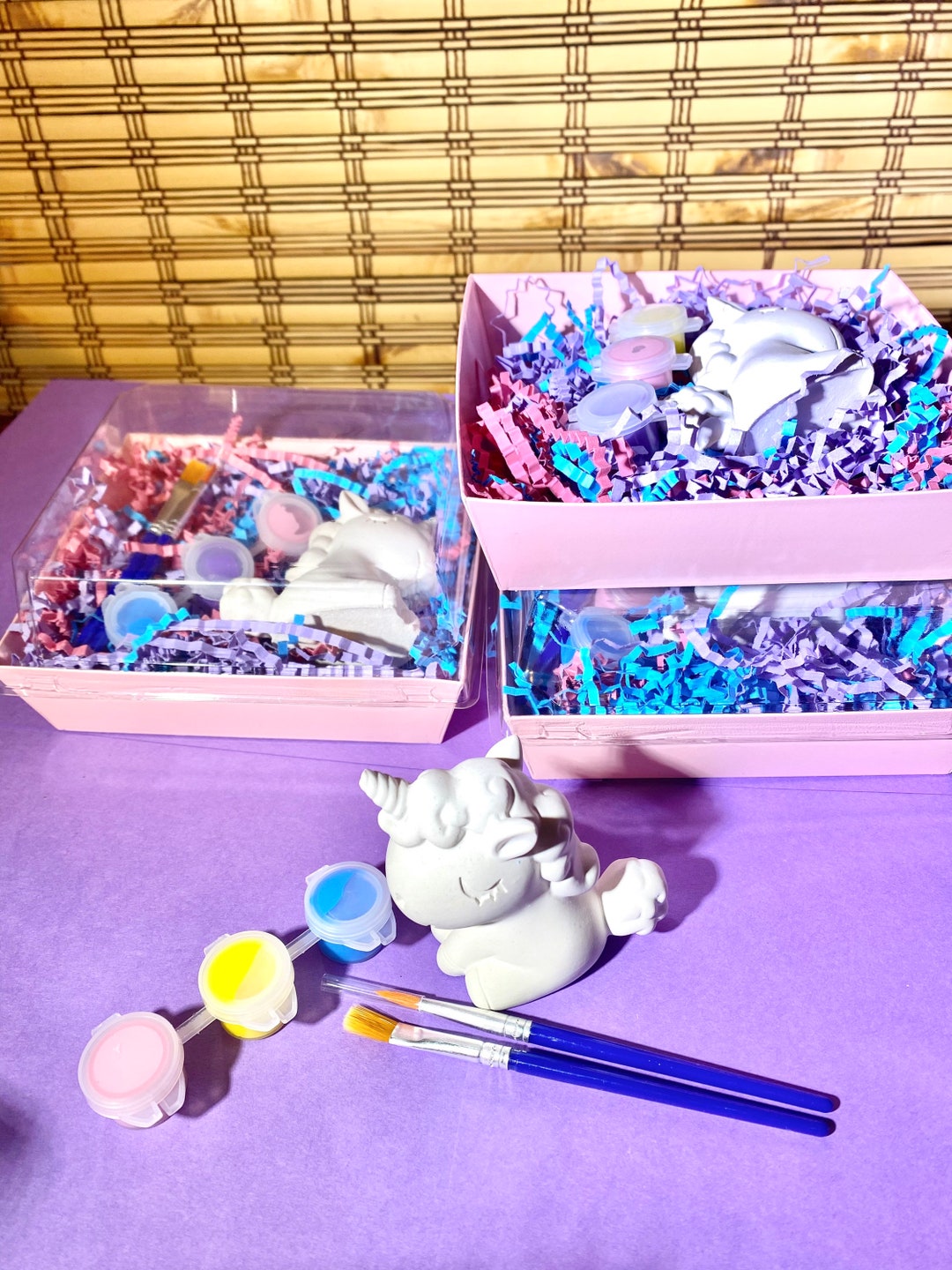 Unicorn Party Favors, Unicorn Paint Kit, Unicorn Craft, Unicorn