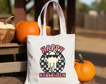 Personalized Halloween Treat Bag, Trick or Treat Bag, Halloween Party Favors, Halloween Tote Bag, Personalized Trick or Treat Bag, Halloween