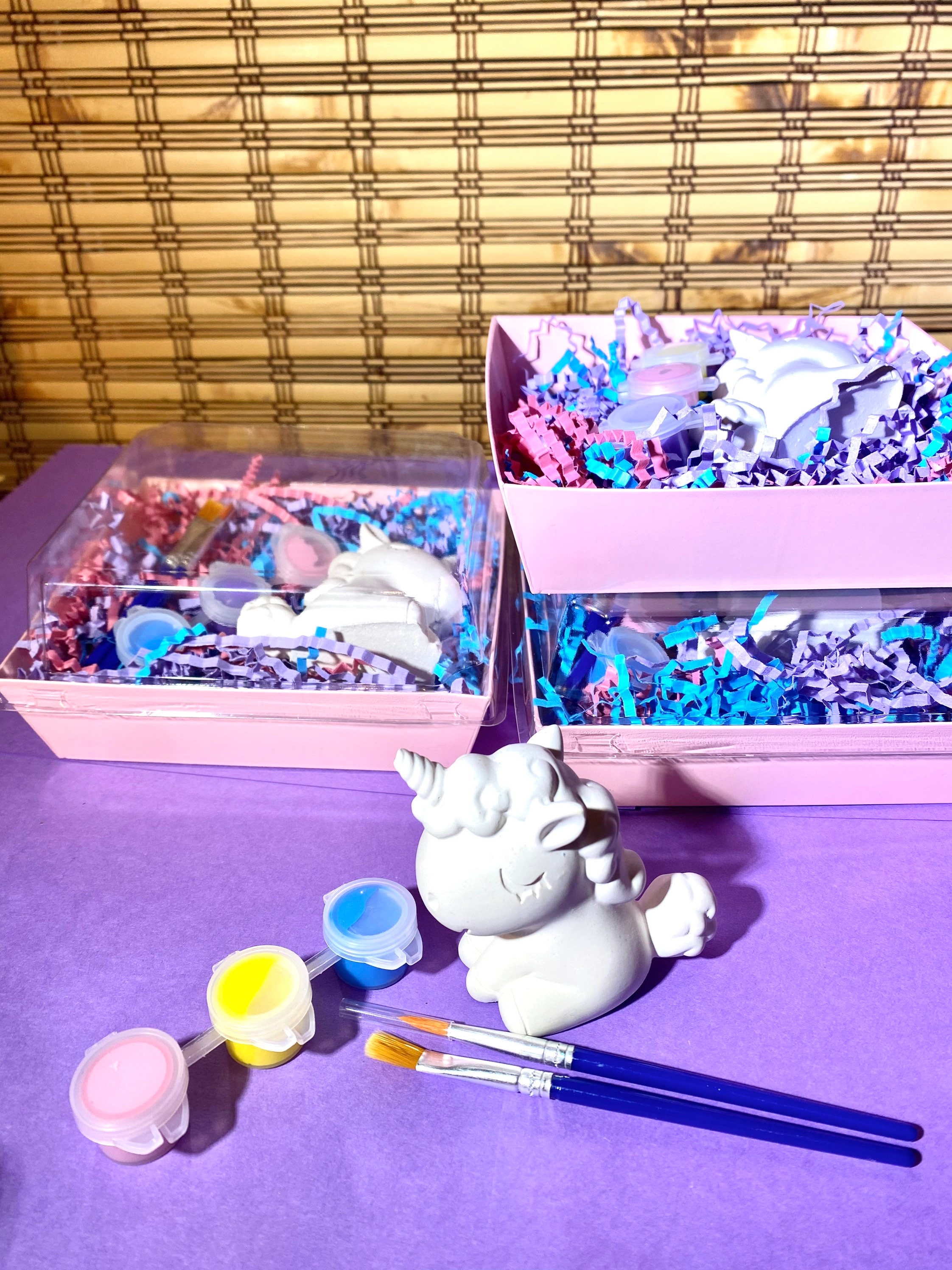 Unicorn Party Favors Unicorn Paint Kit Unicorn Craft Etsy