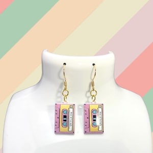 Cassette Tape Earrings, Cassette Tape Dangle Earrings, 80’s Earrings, Retro Earrings, 80’s Theme Birthday, Trendy Earrings