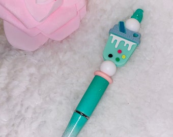 Boba Tea Beaded Ink Pen