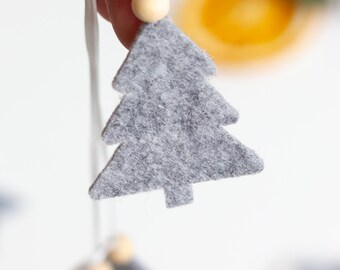 Felt Christmas Tree Garland: Scandinavian Handmade Holiday Decor