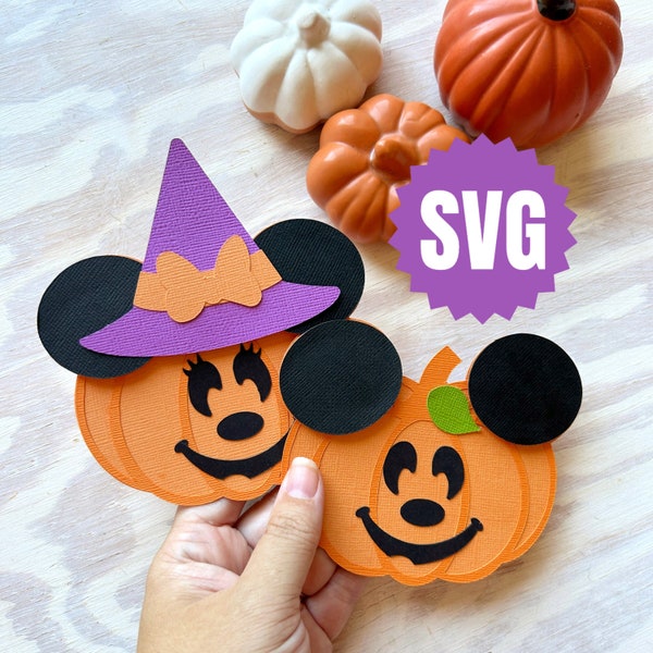 Mouse Pumpkin SVG - Digital File for Cricut Silhouette Glowforge