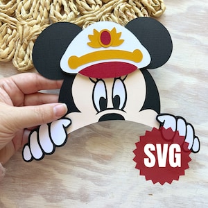 Minnie hublot SVG et PNG - aimants pour porte croisière - Cricut Silhouette