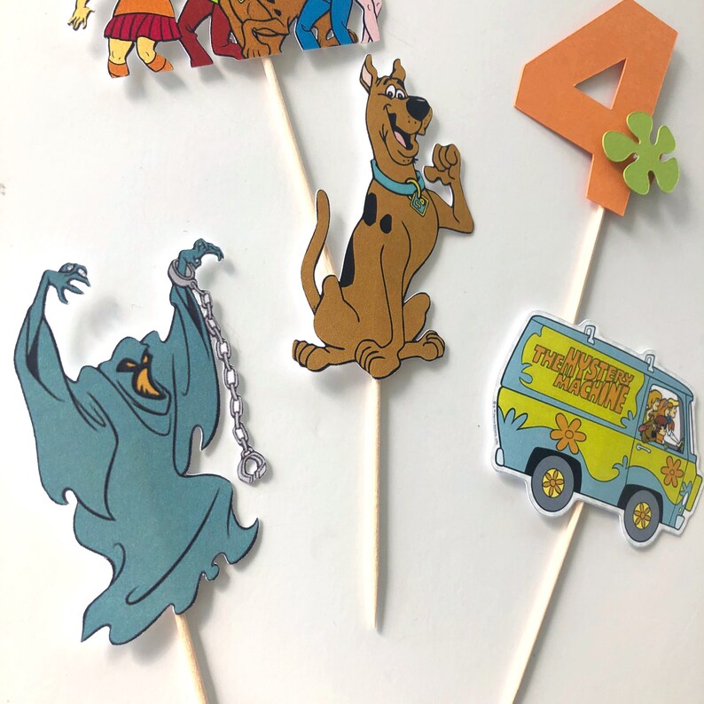 Scooby Doo Cupcake Toppers Scooby Doo Party Decorations | Etsy