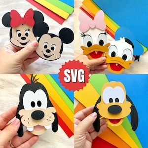 Micky und Freunde SVG - Schnitt Datei für Cricut Sihouette Glowforge und mehr