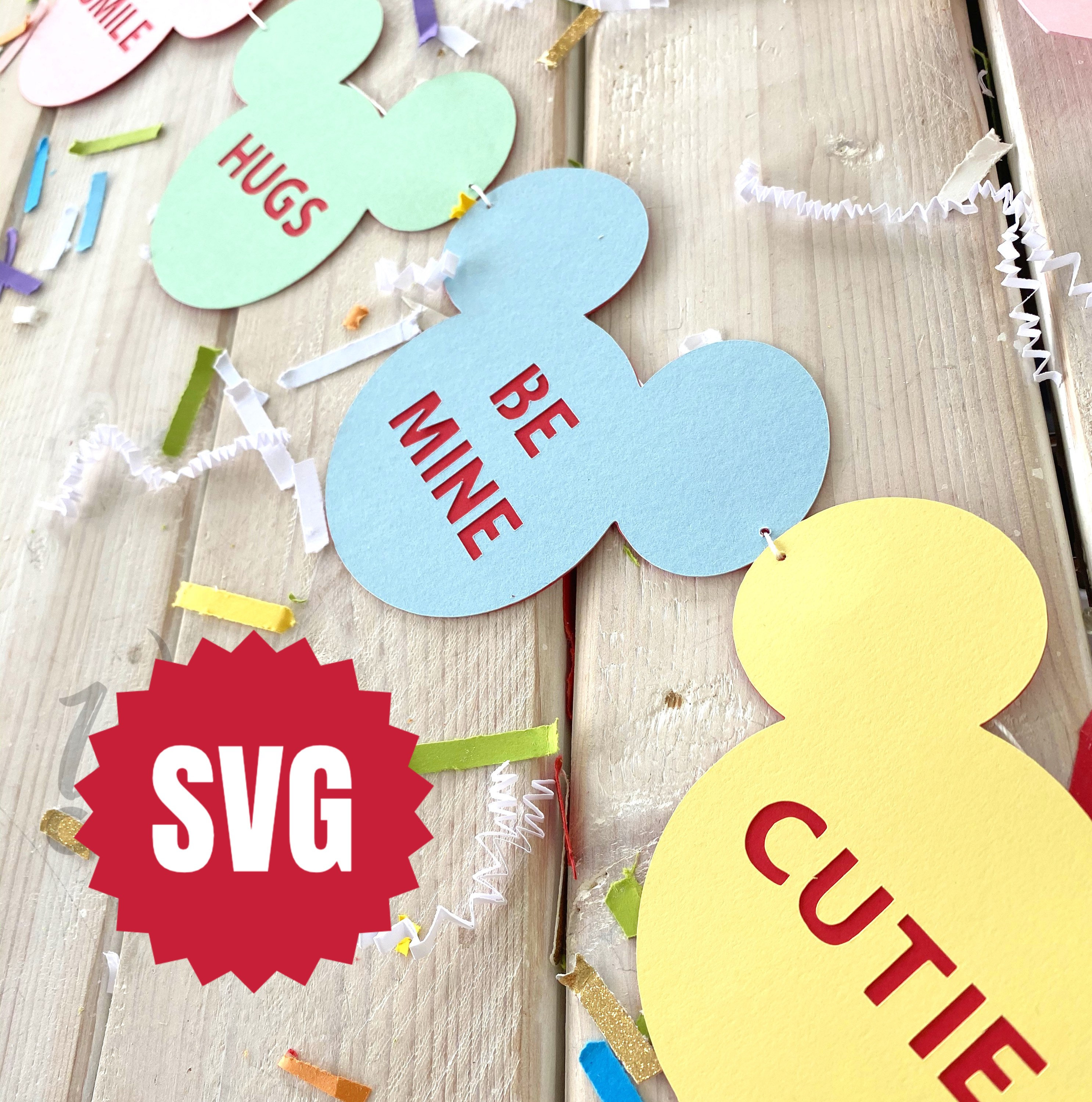 Conversation Hearts SVG - Digital Cut File - Cricut - Silhouette - Etsy UK