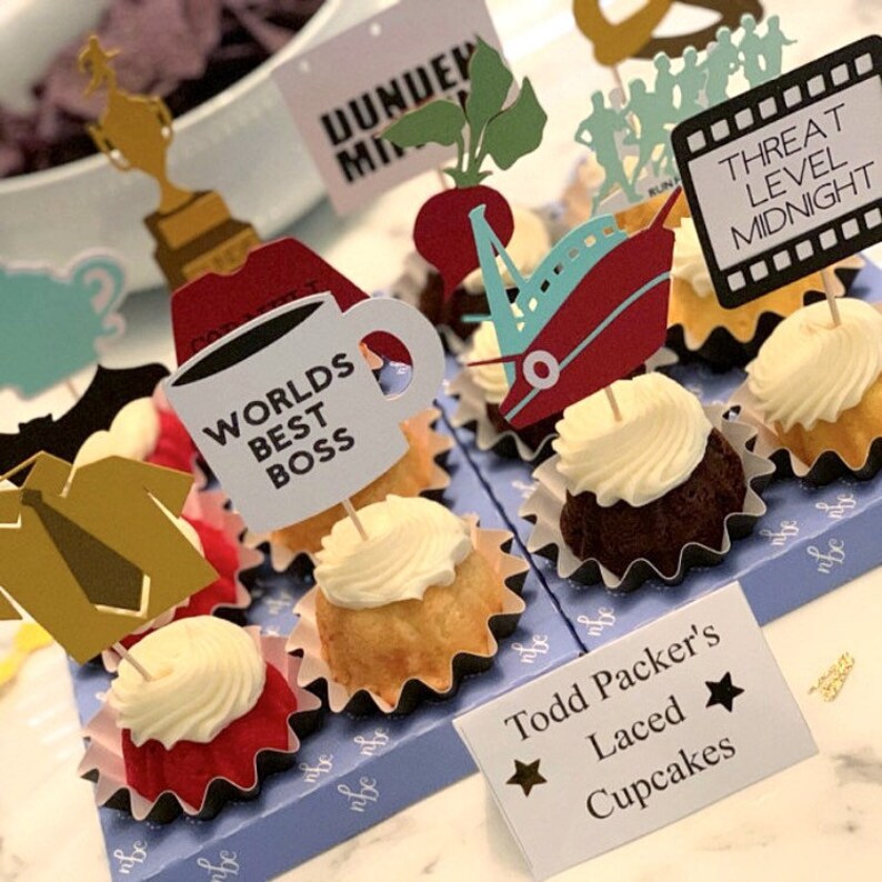 Office Cupcake Toppers The Office Party Decorations Etsy