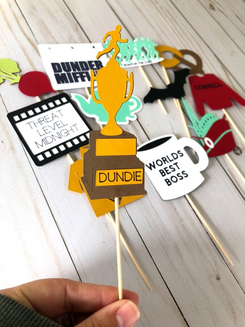 Office Cupcake Toppers The Office Party Decorations Etsy