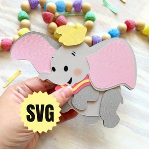Dumbo SVG - Digital Cut File Cricut Silhouette Glowforge