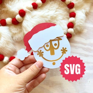 Petit monde Noël Noël - fichier de découpe numérique pour silhouette Cricut Glowforge