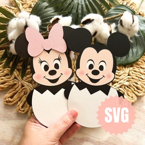 Huevos de ratón bebé SVG - Archivo de corte para Cricut Silhouette Glowforge