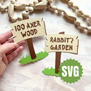 Letreros de Winnie the Pooh SVG - Cricut - Silueta