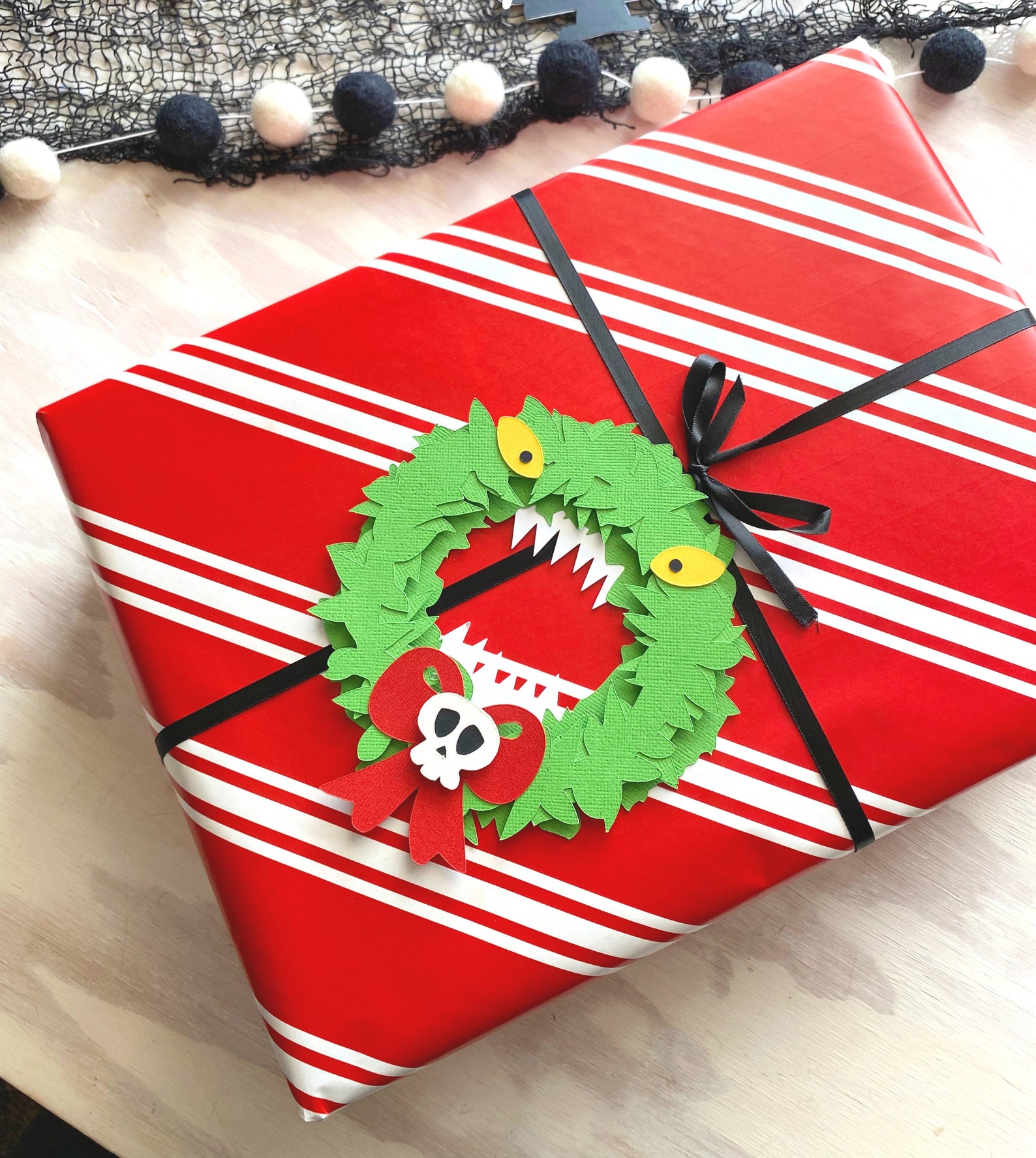 Nightmare Wreath Cut File Nightmare Before Christmas SVG - Etsy