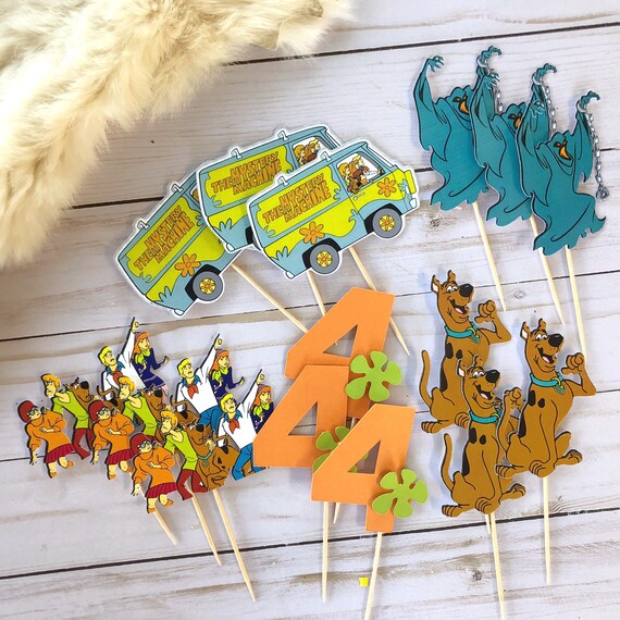 Scooby Doo Cupcake Toppers Scooby Doo Party Decorations | Etsy