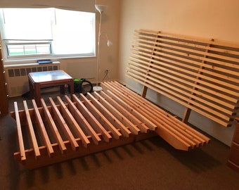 platform bed with floating nightstands solid wood platform bed frame floating nightstand and headboard floating etsy platform bed with floating nightstands solid wood platform bed frame floating nightstand and headboard floating etsy