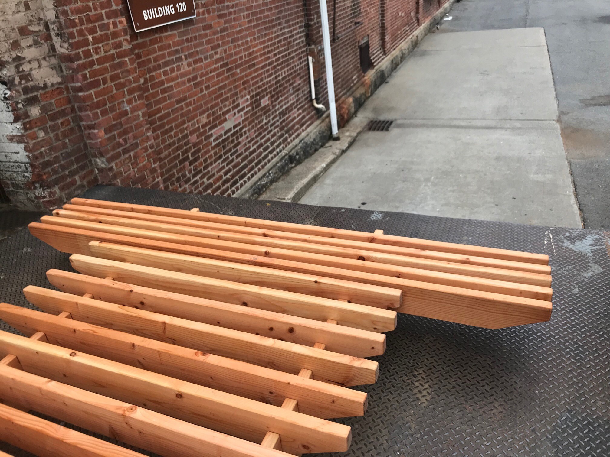 Marco de la cama de la plataforma de madera maciza y mesita de | Etsy