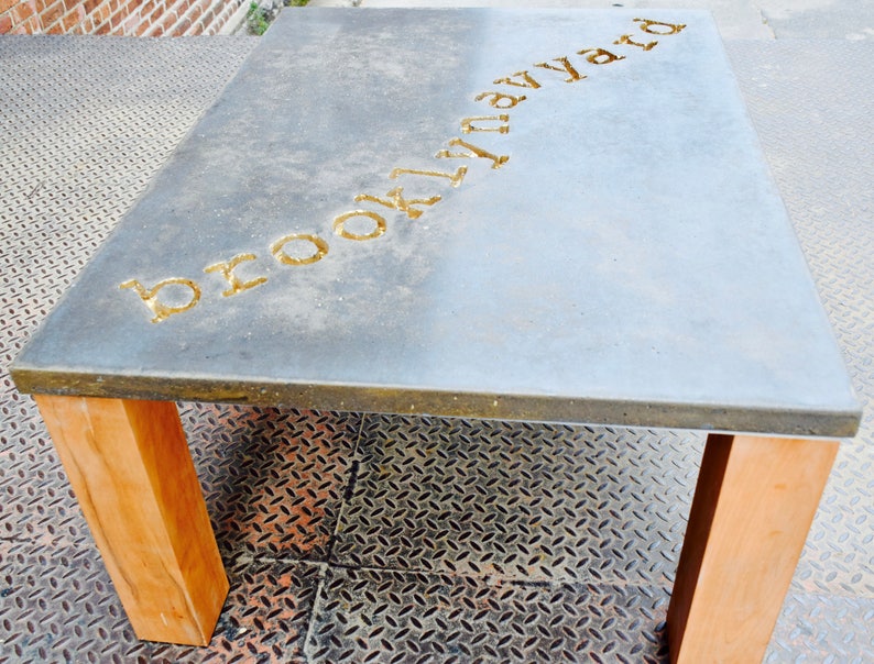 Coffee Table Hand Made Concrete Brooklyn
