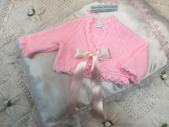 Baby girl Cardigan Bolero BOW Spanish romany style ribbon