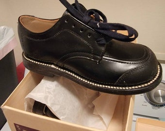Black ortho corrective markell tarso kids shoes vintage deadstock NIB