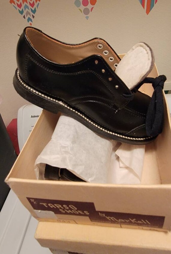 Black ortho corrective markell tarso kids shoes v… - image 2
