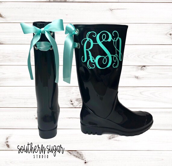 monogram boots
