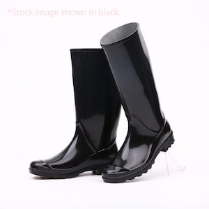 Monogrammed Black rain boots with bows , Rain Boots, Rubber rain boots, Boots, Mud Boots, Personalized Mud Boots image 2