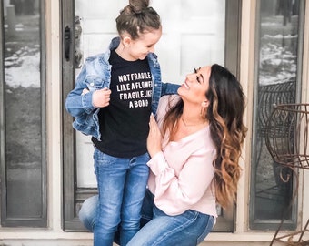 The future is female shirt , Feminist shirt , Not fragile like a flower , Female empowerment , Future Feminist , kid shirt , Tiny feminist