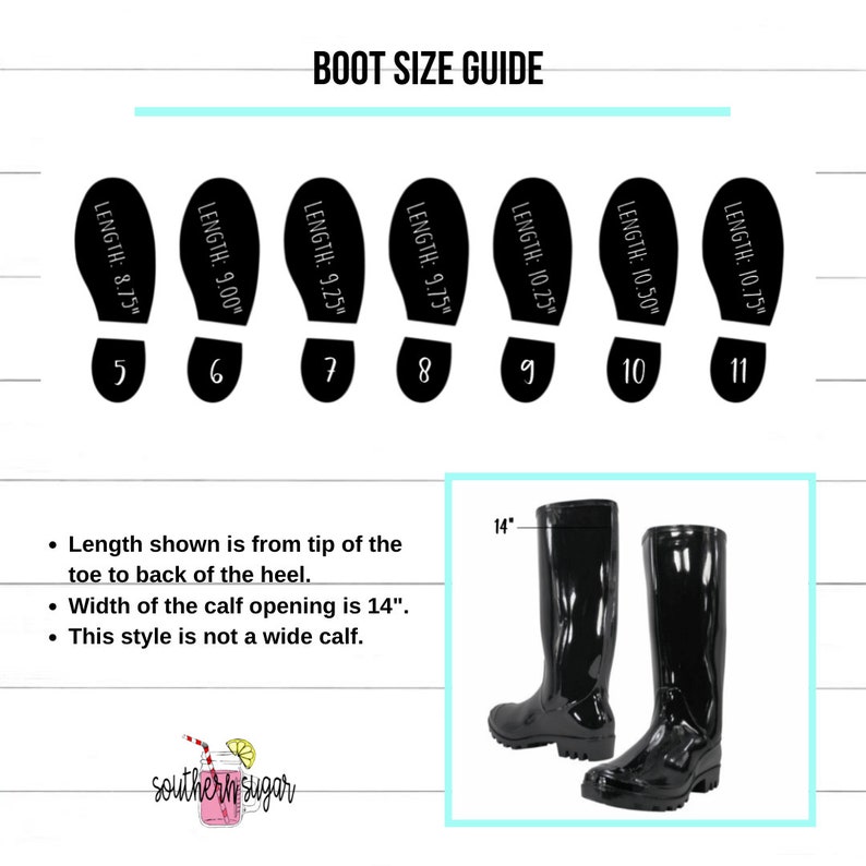 Monogrammed Black rain boots with bows , Rain Boots, Rubber rain boots, Boots, Mud Boots, Personalized Mud Boots image 5