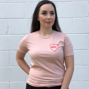 Valentines day shirt , anti valentines day , Meh , galentines day gift , meh shirt image 5