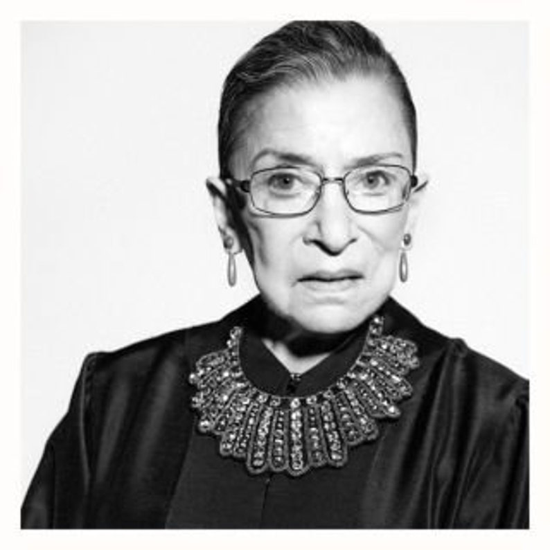 Ruth Bader Ginsburg Shirt Rbg Dissent Collar Jabot Etsy