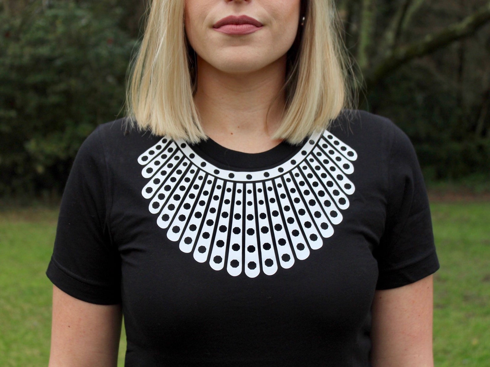 Ruth Bader Ginsburg Shirt Rbg Dissent Collar Jabot Collar Etsy