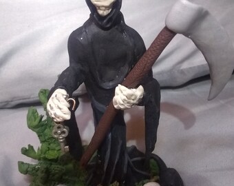 Miniature Halloween Grim Reaper Death Skeleton