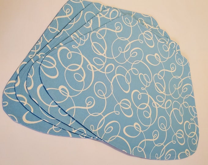 Wedge Placemats Fabric Placemats for Round Table Placemats for Oval